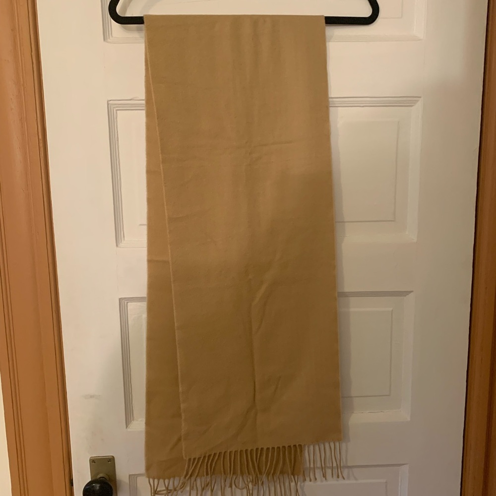 Cashmere scarf camel
